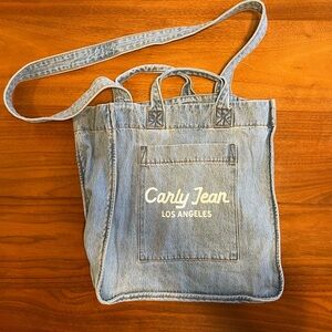 Carly Jean Los Angeles Denim Tote Bag